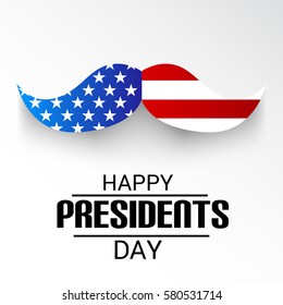 Vector illustration of a Banner For Happy Presidents Day.