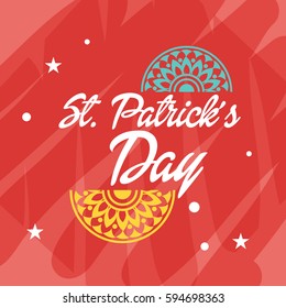 Vector illustration of a Banner for Happy Saint Patrick's Day.