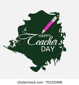 Vector illustration of a Banner for Happy Teachers Day.
