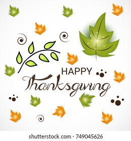 Vector illustration of a Banner for Happy Thanksgiving Day Celebration.