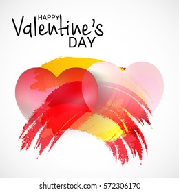 Vector illustration of a Banner For Happy Valentine's Day.
