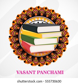 Vector illustration of a Banner For Happy Vasant Panchami celebration.