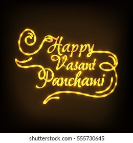 Vector illustration of a Banner For Happy Vasant Panchami celebration.