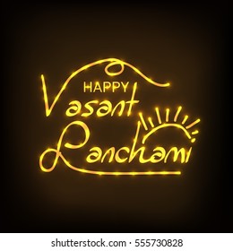 Vector illustration of a Banner For Happy Vasant Panchami celebration.