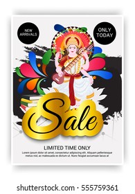 Vector illustration of a Banner For Happy Vasant Panchami celebration.