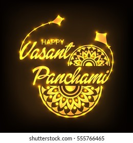 Vector illustration of a Banner For Happy Vasant Panchami celebration.