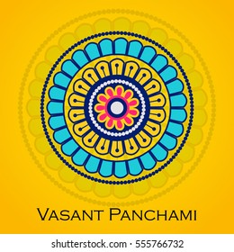 Vector illustration of a Banner For Happy Vasant Panchami celebration.