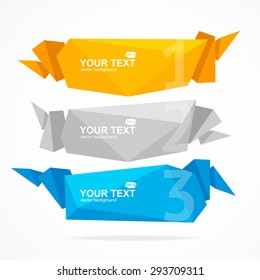Vector illustration banner header and modern, geometric. can be used for presentations, workflow layout, number options