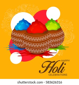 Vector illustration of a Banner For Holi Celebration.