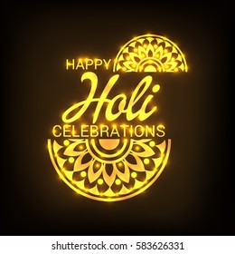 Vector illustration of a Banner For Holi Celebration.
