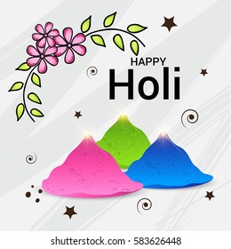 Vector illustration of a Banner For Holi Celebration.
