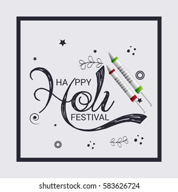 Vector illustration of a Banner For Holi Celebration.