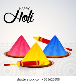 Vector illustration of a Banner For Holi Celebration.
