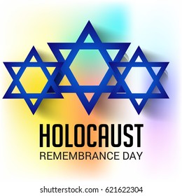 Vector illustration of a Banner for Holocaust Remembrance day.