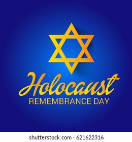 Vector illustration of a Banner for Holocaust Remembrance day.