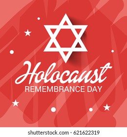 Vector illustration of a Banner for Holocaust Remembrance day.