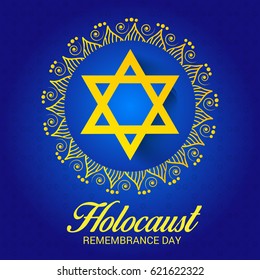 Vector illustration of a Banner for Holocaust Remembrance day.