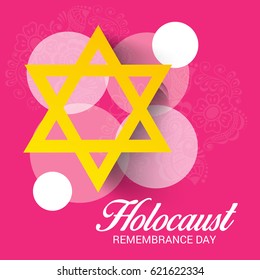 Vector illustration of a Banner for Holocaust Remembrance day.