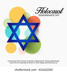 Vector illustration of a Banner for Holocaust Remembrance day.
