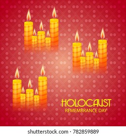 Vector illustration of a Banner for Holocaust Remembrance Day.