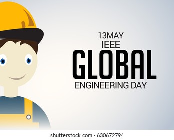 Vector illustration of a Banner for IEEE Global Engineering Day.