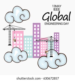 Vector illustration of a Banner for IEEE Global Engineering Day.