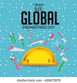 Vector illustration of a Banner for IEEE Global Engineering Day.