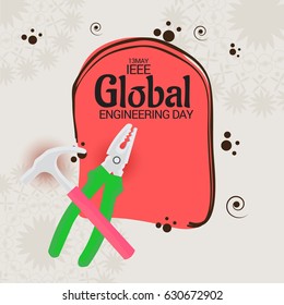 Vector illustration of a Banner for IEEE Global Engineering Day.