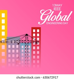 Vector illustration of a Banner for IEEE Global Engineering Day.