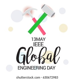 Vector illustration of a Banner for IEEE Global Engineering Day.