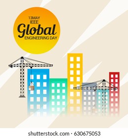 Vector illustration of a Banner for IEEE Global Engineering Day.