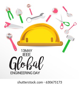 Vector illustration of a Banner for IEEE Global Engineering Day.