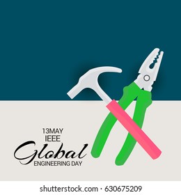 Vector illustration of a Banner for IEEE Global Engineering Day.