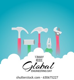 Vector illustration of a Banner for IEEE Global Engineering Day.