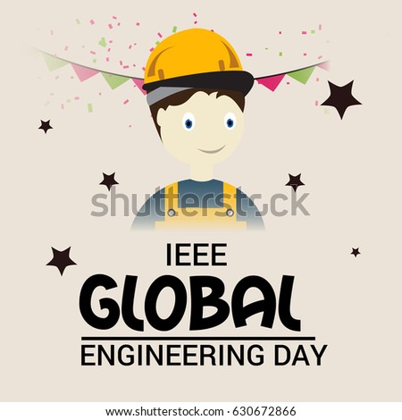 Vector Illustration Banner Ieee Global Engineering Stock Vector