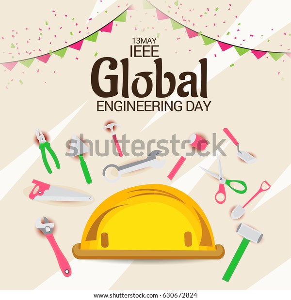 Vector Illustration Banner Ieee Global Engineering Stock Vector
