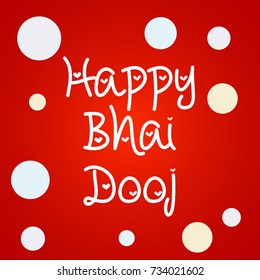 Vector illustration of a Banner for Indian Festival Happy Bhai Dooj.