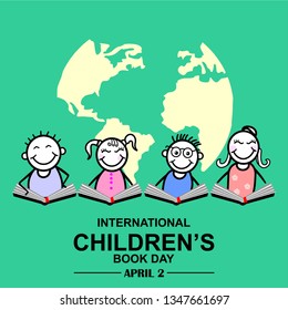 Vector illustration of a Banner for International Children's Da 