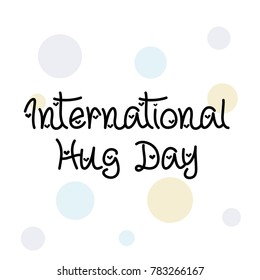 Vector illustration of a Banner for International Hug Day.