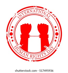 Vector illustration of a Banner For International Human Rights Day.