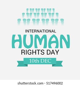 Vector illustration of a Banner For International Human Rights Day.