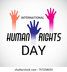 Vector illustration of a Banner for International Human Rights Day.