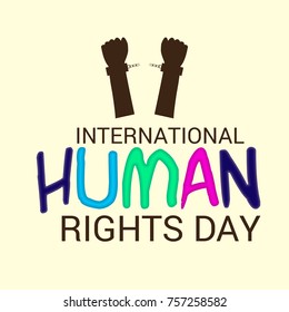 Vector Illustration Banner International Human Rights Stock Vector ...