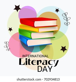 Vector illustration of a Banner for International Literacy Day.