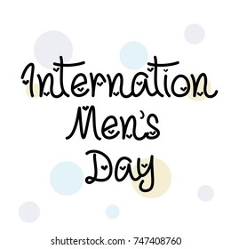 Vector illustration of a Banner for International Men's Day.