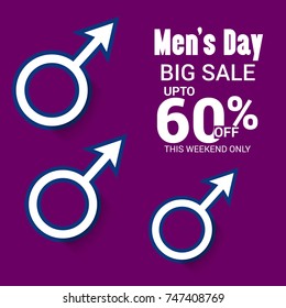 Vector illustration of a Banner for International Men's Day.
