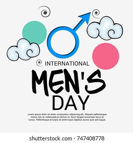 Vector illustration of a Banner for International Men's Day.