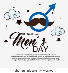 Vector illustration of a Banner for International Men's Day.