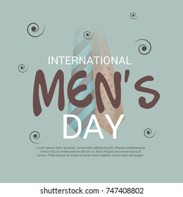 Vector illustration of a Banner for International Men's Day.