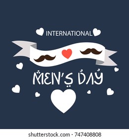 Vector illustration of a Banner for International Men's Day.